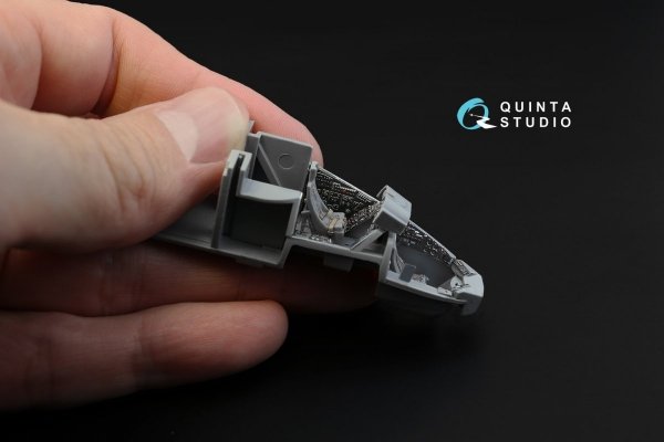 Quinta Studio QD72019 Mi-24V NATO 3D-Printed &amp; coloured Interior on decal paper (for Zvezda kit) 1/72