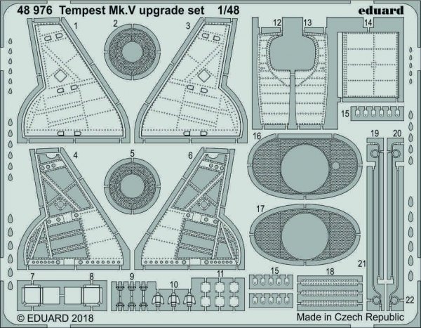 Eduard 48976 Tempest Mk. V upgrade set 1/48 EDUARD