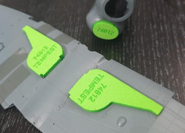 Omask 74812 Tempest Mk.V wheel bay plugs (for Eduard) 1/48
