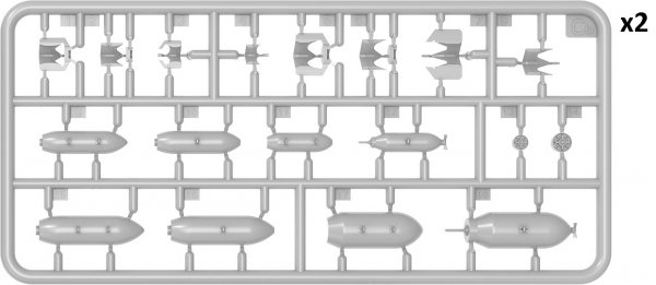 MiniArt 48060 P-47M THUNDERBOLT. DORSAL FIN. BASIC KIT 1/48