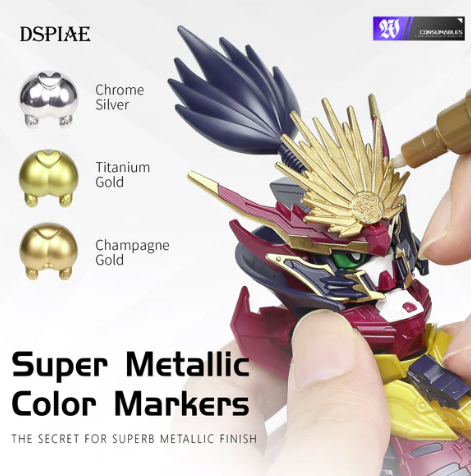 DSPIAE MKS-01 Super Metallic Marker Chrome Silver