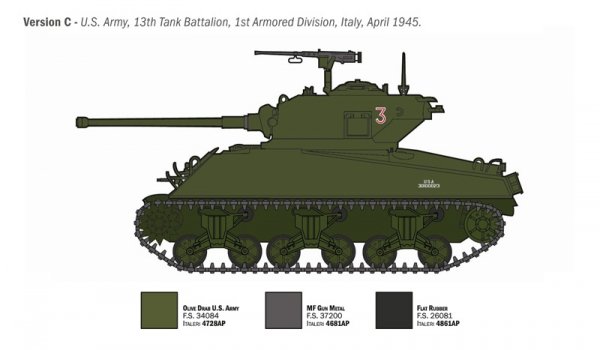 Italeri 96440 M4A3 76mm WET SHERMAN 1/35