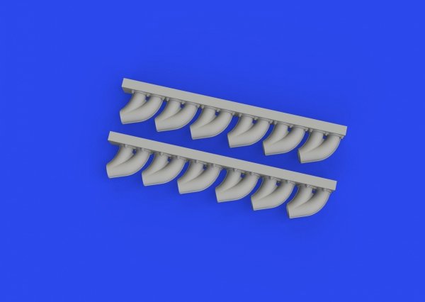 Eduard 648959 P-39 exhaust stacks rounded PRINT EDUARD 1/48