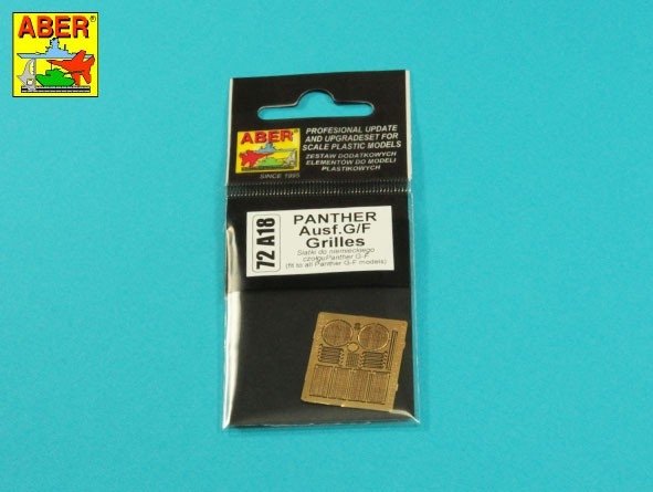 Aber 72A18 Nets for Panther, Ausf. G/F / Siatki do Panther, Ausf. G/F 1/72
