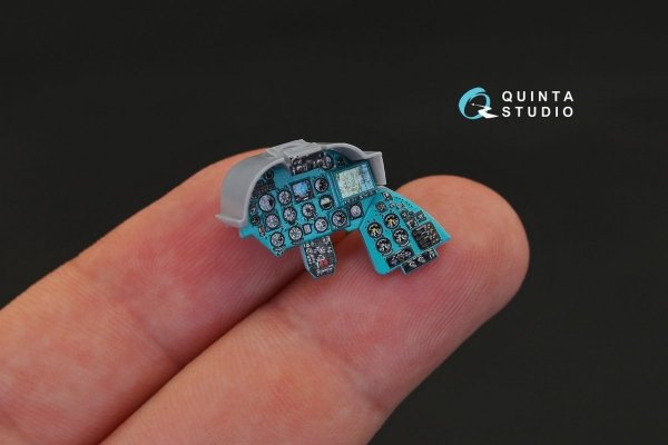 Quinta Studio QD48155 Mi-24P 3D-Printed &amp; coloured Interior on decal paper (for Zvezda kit) 1/48