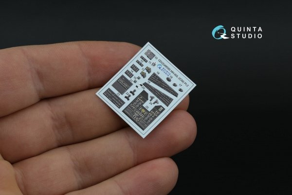 Quinta Studio QDS-48590 MH-60L Blackhawk 3D-Printed &amp; coloured Interior on decal paper (ICM) (Small version) 1/48