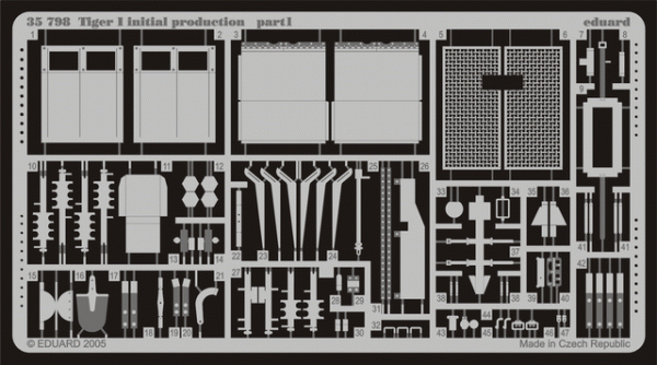 Eduard 35798 Tiger I initial production for DRAGON 1/35