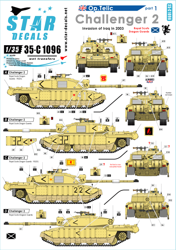 Star Decals 35-C1096 Op. Telic 1 1/35