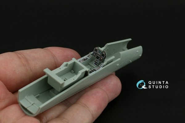 Quinta Studio QD72076 F/A-18A/C early 3D-Printed &amp; coloured Interior on decal paper (Academy) 1/72