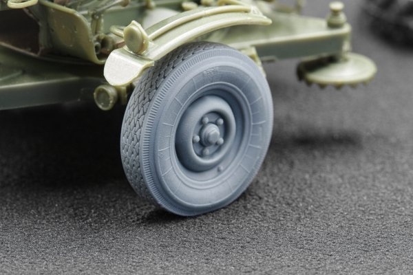 ScaleX WM 35010C ZU 23-2 Ordinary and sagged wheel set (for Trumpeter) 1/35