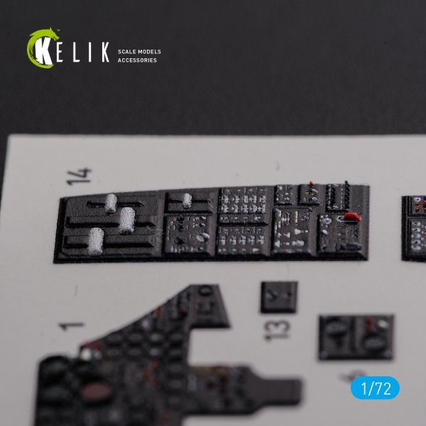 KELIK K72090 F-89 D/J Scorpion interior 3D decals for Revell kit 1/72
