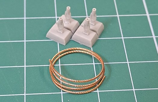 Eureka XXL ER-7217 Towing cable for modern Soviet Tanks (T-72, T-80, T-90) 1/72
