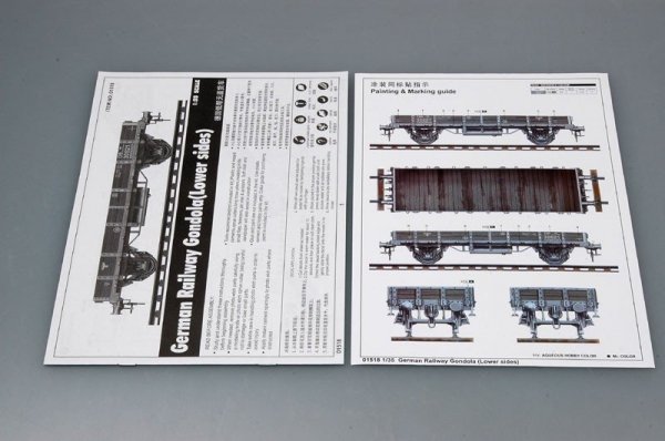 Trumpeter 01518 German Railway Gondola (Lower sides) (1:35)