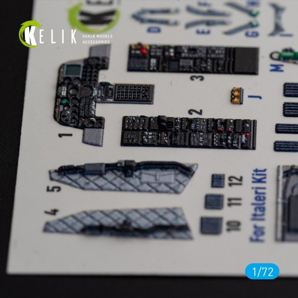 KELIK K72157 OA-10A &quot;Thunderbolt&quot; - interior 3D decals for Italeri kit 1/72