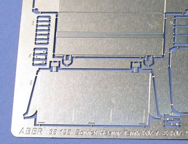 Aber 35195 Russian heavy tank KV-1, KV-2 - vol. 5 - additional set - tool boxes late type for early fenders (1:35)