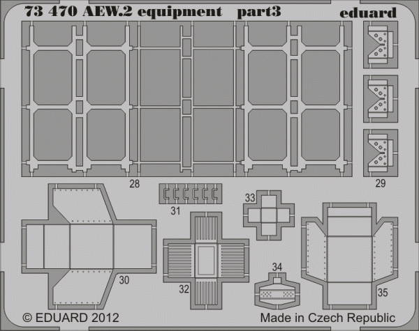 Eduard 73470 Sea King AEW.2 equipment 1/72 CYBER HOBBY
