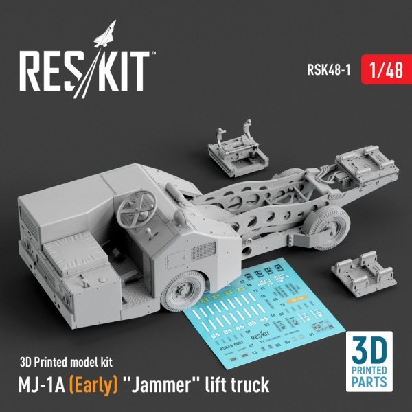 RESKIT RSK48-0001 MJ-1A (Early) "Jammer" lift truck  (3D Printed model kit) (1/48)