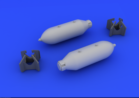 Eduard 648081 US 500lb bombs (2 pcs) 1/48