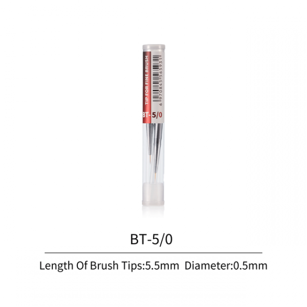 DSPIAE FBT-5/0 Fine Brush Tips 5/0 3PCS / Precyzyjne końcówki do pędzli