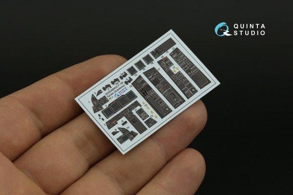 Quinta Studio QDS-48433 F-15I 3D-Printed &amp; coloured Interior on decal paper (Academy) (Small version) 1/48