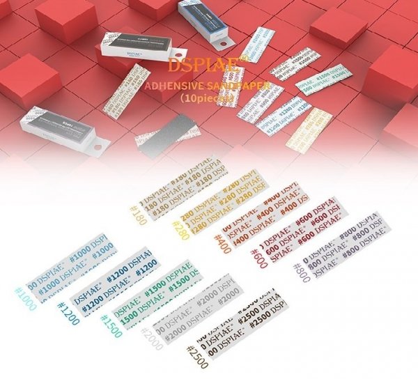 DSPIAE MSP-2000 #2000 DIE-CUTTING ADHESIVE SANDPAPER /  PAPIER ŚCIERNY SAMOPRZYLEPNY