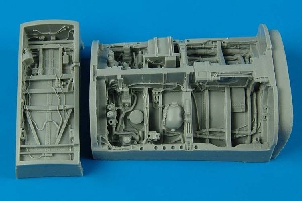 Aires 4384 Mitsubischi F-2A/B wheel bays 1/48 Hasegawa