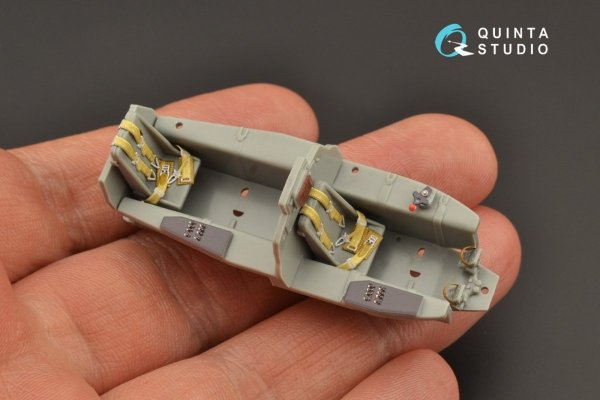 Quinta Studio QD48242 Me 163B/S 3D-Printed &amp; coloured Interior on decal paper (Dragon) 1/48