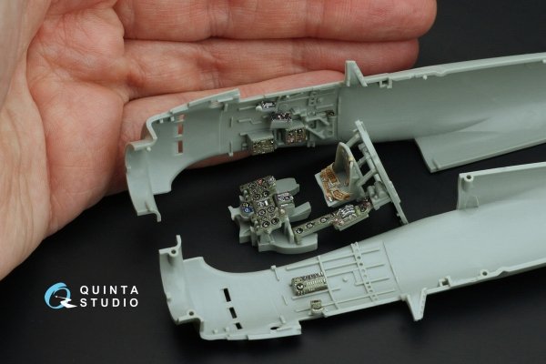 Quinta Studio QD48469 A6M2 Zero (Nakajima Prod.) 3D-Printed coloured Interior on decal paper (Academy) 1/48