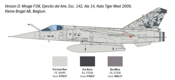 Italeri 2839 Mirage F1 C/CR 1/48