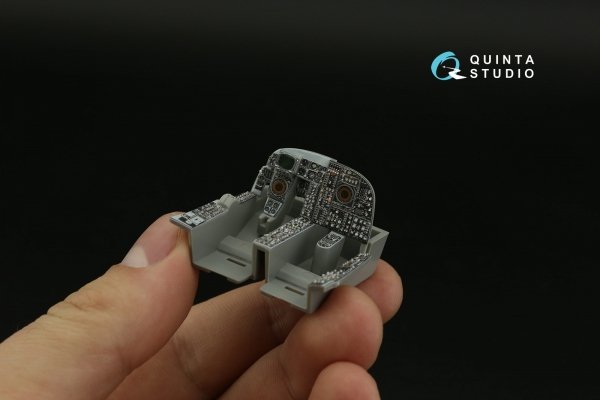 Quinta Studio QDS-48372 A-6A 3D-Printed &amp; coloured Interior on decal paper (Kinetic) (Small version) 1/48