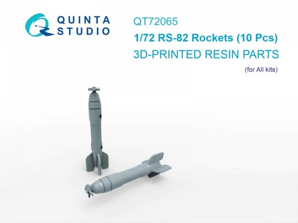 Quinta Studio QT72065 RS-82 Rockets (10 Pcs) (all kits) 1/72