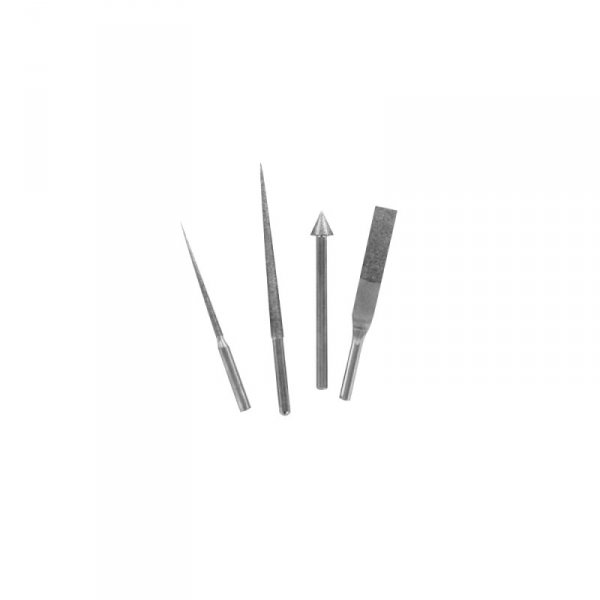Modelcraft PFL6009-S 4 Pce Diamond Reamer &amp; File Accessory Set