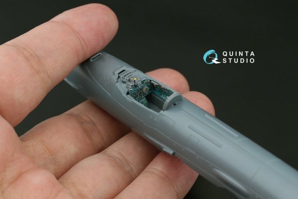 Quinta Studio QD+72258 MiG-21MF (Moscow plant) 3D-Printed &amp; coloured Interior on decal paper (Eduard) (with 3D-printed resin parts) 1/72