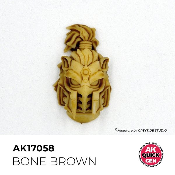 AK Interactive AK17058 BONE BROWN – QUICK GEN COLOR 18ml