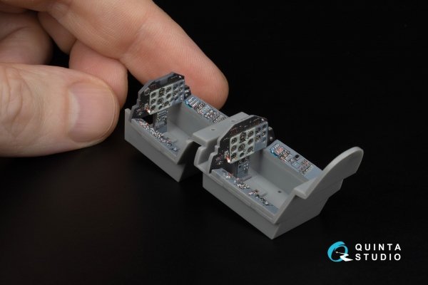 Quinta Studio QDS+48602 L-39C 3D-Printed &amp; coloured Interior on decal paper ( Trumpeter )( Small version )( with 3D-printed resin parts ) 1/48
