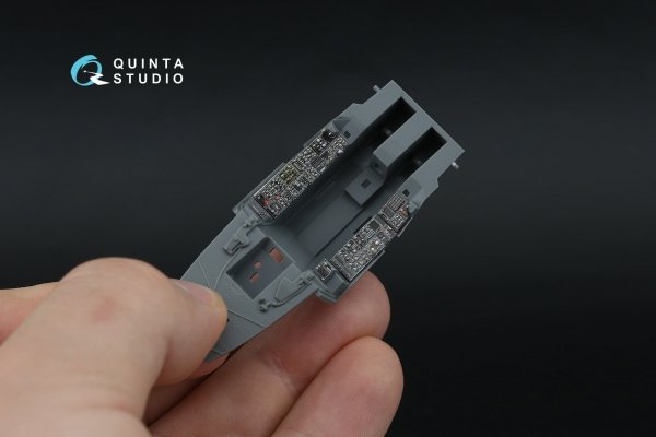 Quinta Studio QDS-48586 A-10A Warthog 3D-Printed &amp; coloured Interior on decal paper (GWH) (small version) 1/48
