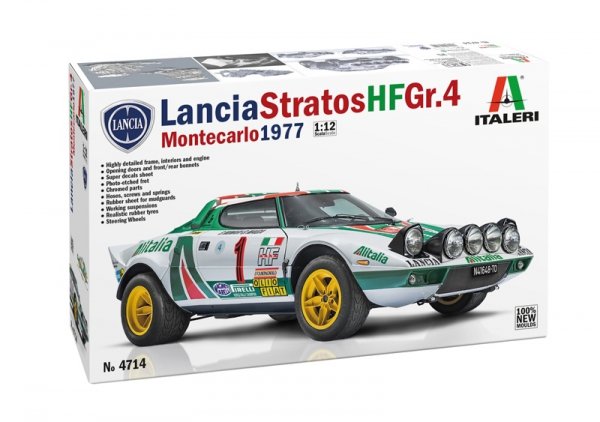 Italeri 4714 Lancia stratos HF Gr.4 Monte Carlo 1977 1/12