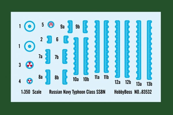 Hobby Boss 83532 Russian Navy Typhoon Class SSBN (1:350)