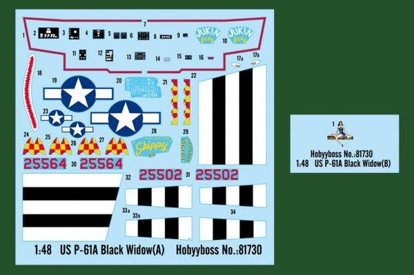 Hobby Boss 81730 P-61A Black Widow (1:48)