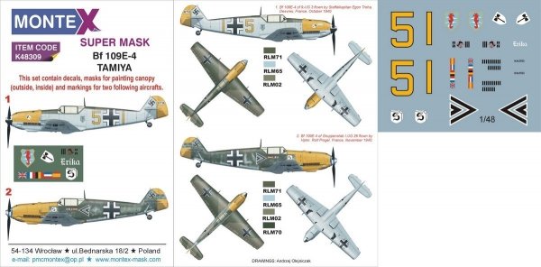 Montex K48309 Bf 109E-41  1/48