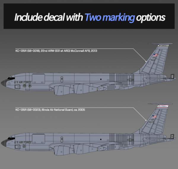 Academy 12638 USAF KC-135R Stratotanker 1/144