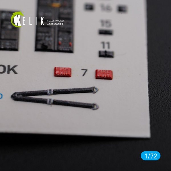KELIK K72103 CH-47A interior 3D decals for Trumpeter kit 1/72
