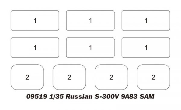 Trumpeter 09519 Russian S-300V 9A83 SAM 1/35