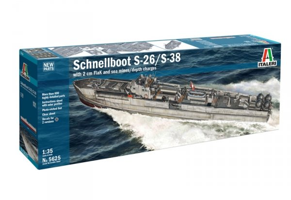 Italeri 5625 SCHNELLBOOT  S-26 / S-38 1/35