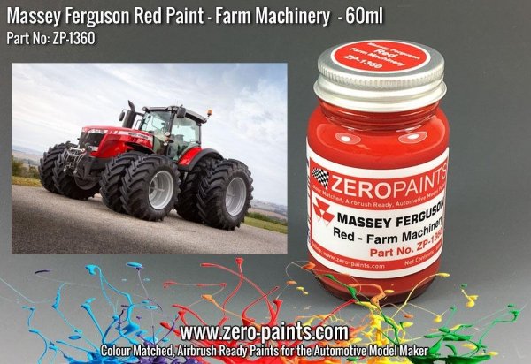 Zero Paints ZP-1360 Massey Ferguson Red Paint 60ml