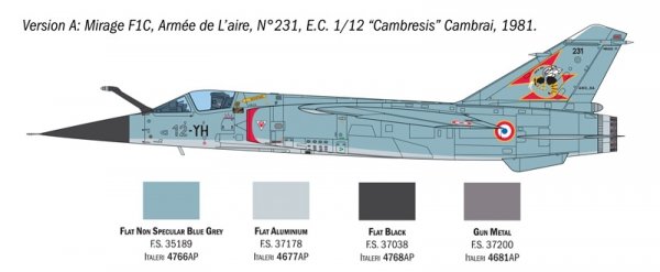 Italeri 2839 Mirage F1 C/CR 1/48