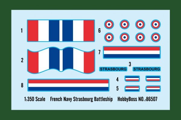 Hobby Boss 86507 French Navy Strasbourg Battleship 1/350