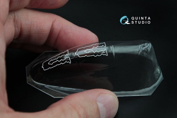 Quinta Studio QC72007 Yak-130 vacuformed clear canopy with det.cord (for Zvezda kit) 1/72