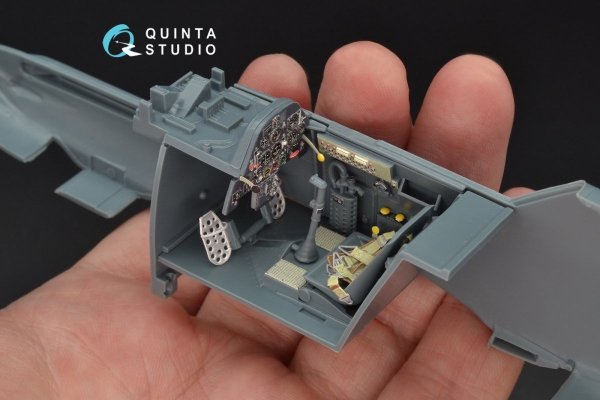 Quinta Studio QD32048 Bf 109E-3 3D-Printed &amp; coloured Interior on decal paper (for Eduard kit) 1/32