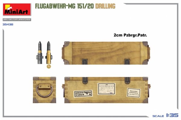 MiniArt 35438 FLUGABWEHR-MG 151/20 DRILLING 1/35